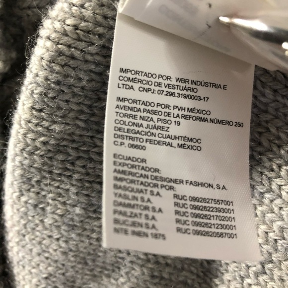 Calvin  Klein jeans sweater gray SZ M wool knit - Picture 11 of 11